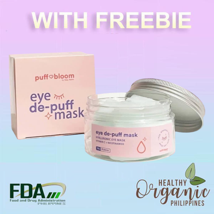 Puff and Bloom Eye DePuff Mask Hyaluronic Eye Mask with Vitamin C and