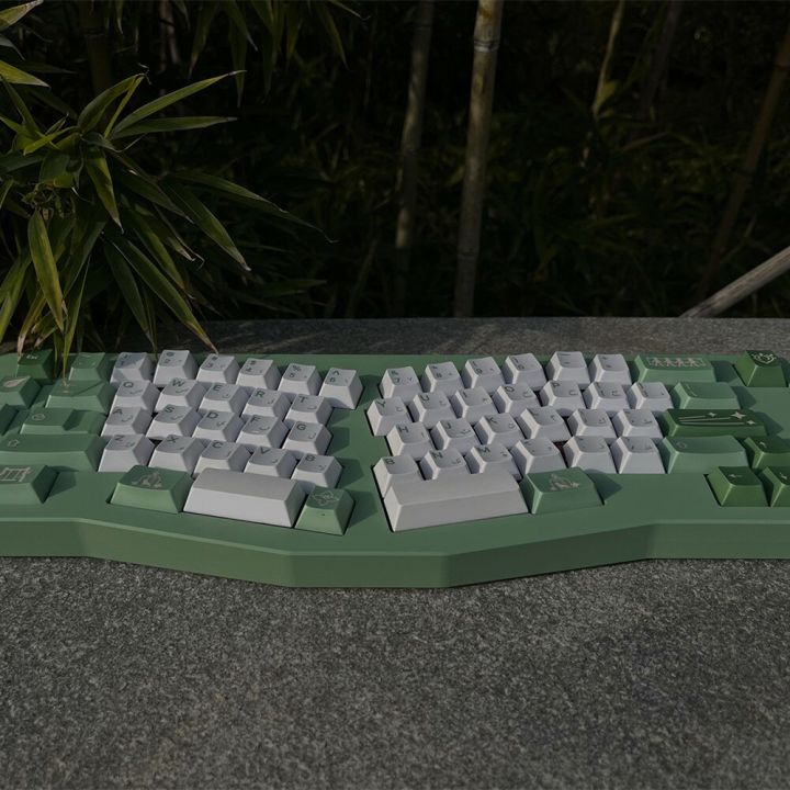 design-nassida-keycap-grass-god-milk-green-140-keys-sets-cherry-profile-dye-subbed-iso-enter-for-mechanical-keyboard