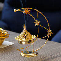 PETSOLA เชิงเทียนกรวยเผาธูปโลหะเตาอโรม่า Centerpieces ตั้งโต๊ะในบ้านตกแต่ง (Golden)