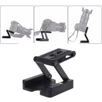 Aluminum Alloy Z Flex Tilt Tripod Head DSLR Folding Z Tilt Head Quick Release Plate Stand Mount Spirit Level For Phones Cameras