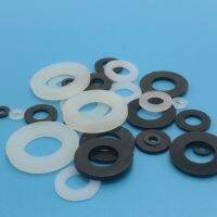 100pcs M2 M2.5 M3 M4 M5 M6 M8 M10 M12 White Black Plastic Nylon Flat Washer Plane Spacer Insulation Gasket Ring For Screw din125 Nails  Screws Fastene