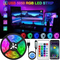 【LZ】℗∈✌  LED Strip Light USB Bluetooth RGB 5V LED RGB Lights Flexible LED Lamp Tape Ribbon RGB TV Desktop Screen BackLight Diode Tape