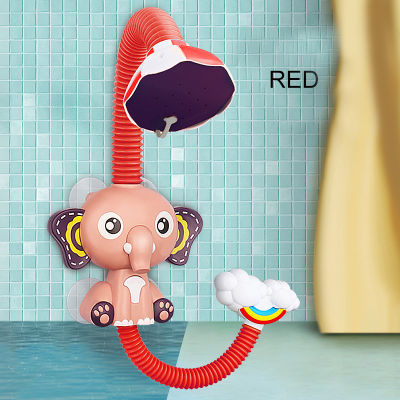 IMBABY Children Toys Elephant Model Faucet Shower Bath Electric Water Spray 360° Adjustable Shower Head Plaything For Kids Gifts