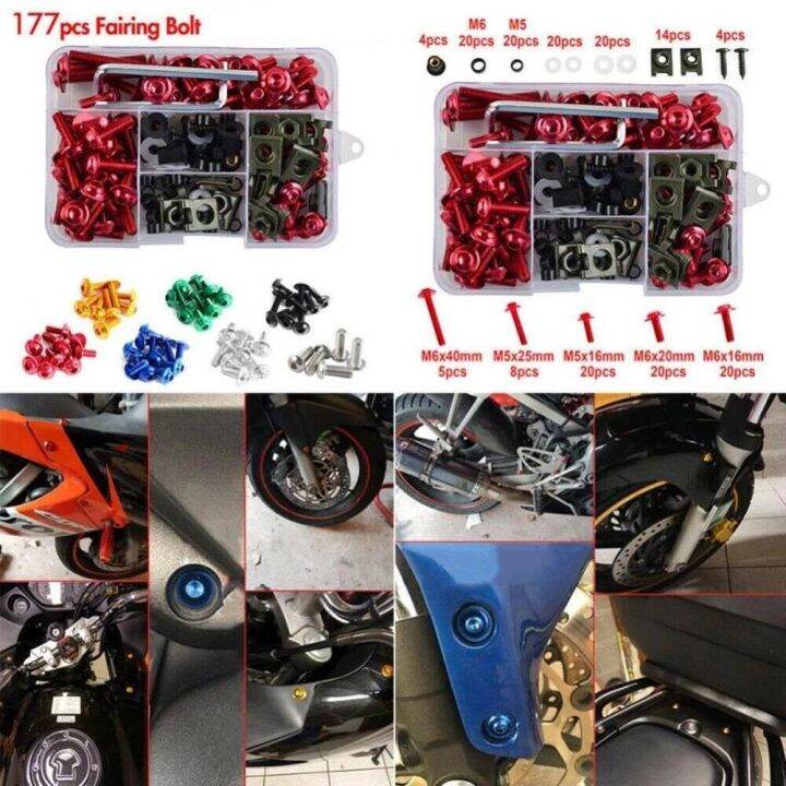 Motorcycle Screws Set Fairing Bolt Nuts Body For Yamaha R25 Wr250F