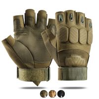 hotx【DT】 Outdoor Half Gloves for Men Airsoft Sport Motorbike Cycling Climbing Hiking W01