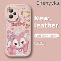 เคส Chenyyyka สำหรับ Realme C35 C31 Narzo 50A Prime Case ลายการ์ตูนน่ารัก LinaBell เคสใส่โทรศัพท์หนังใหม่ฝาหลังกันกระแทกป้องกันซิลิโคนนิ่มเลนส์กล้องถ่ายรูปเคสรวมทุกอย่าง