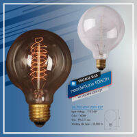 WH หลอดไส้เอดิสัน Vintage Style  หลอด Retro ทรงกลมใหญ่ E27-220V 40 วัตต์ รุ่น WL-T50-40W-220V-E27