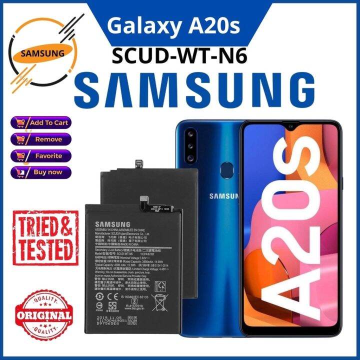 Samsung A20s Battery Original Genuine Battery Model; SCUD-WT-N6 | Lazada PH