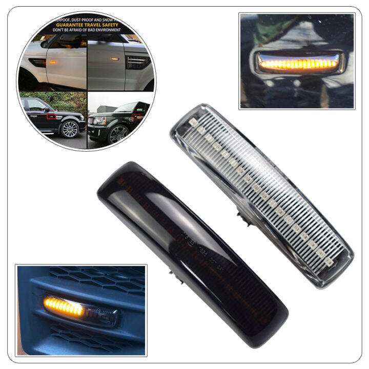 คู่-amber-รถ-led-side-marker-light-สำหรับ-land-rover-range-rover-sport-discovery-lr3-lr4-freelander-lr2ไฟเลี้ยว