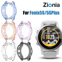 Zionia โครงเปลือกนอกเคสป้องกันผิว TPU แบบนิ่มสำหรับ Garmin Fenix 5S/5S Plus Fenix5S/5S Plus อุปกรณ์เสริมสำหรับนาฬิกาอัจฉริยะสปอร์ต