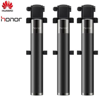 ออริจินัลเหมาะสำหรับ Huawei Honor ไม้เซลฟี่แบบมีสายที่ติดเองชัตเตอร์ที่จับยืดขยายได้เหมาะสำหรับ Huawei ที่เหมาะกับ Xiaomi