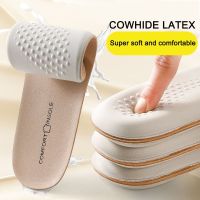 Leather Latex Sports Insole Cowhide Insoles for Shoes Arch Support Shoe Pads Shock Absorbing Plantar Fasciitis Template Inserts