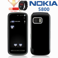 GOODSHOP นาฬิกาทรงตรงสำหรับ Nokia 5800 XpressMusic,โทรศัพท์มือถือหน้าจอสัมผัสแบบเต็มจอ3.2นิ้ว3G Wifi ปลดล็อคกล้องโทรศัพท์มือถือพร้อมปากกาสไตลัสในตัว