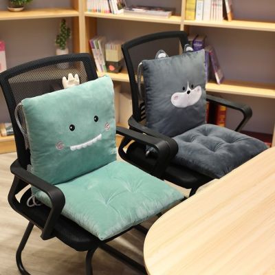 READY Premium Lumbar Back Support Cushion Office Chair Pillow Plushie Cute Cartoon Sofa Seat Detachable Warm Throw Rug
