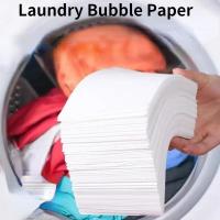 30PCS Laundry Bubble Paper Enzyme Concentrate Deep Clean Washing Machine Laundry Tablets Fragrance Laundry Sheet Detergen Cables Converters