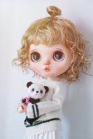 Blythes doll wig fits in 1/6 9-10In  size fashion new Small Pinch removable imitation mohair wig golden brown and carrot  brown Electrical Connectors