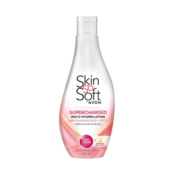 Avon Skin So Soft SUPERCHARGED Lotion With VITAMIN B3 Lotion 250ML