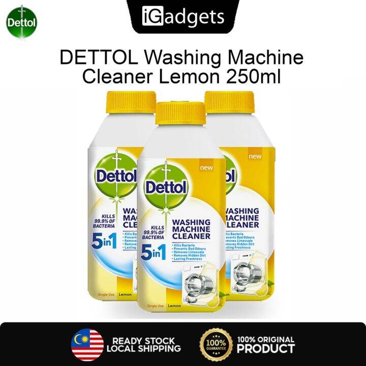 Dettol Washing Machine Cleaner Lemon (250ml) Lazada
