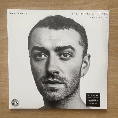 แผ่นเสียง Sam​ Smith​ The​ thrill​ of​ it​ all ** Special​ edition White Vinyl, 2 LP, Album,  แผ่นเสียงมือหนึ่ง ซีล