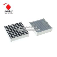 2Pcs 8X8 8*8 Mini Dot Matrix จอแสดงผล Led สีแดงแอโนดทั่วไปทั่วไป Cathod หลอดดิจิตอล16pin 32มม. X 32มม. 3มม.