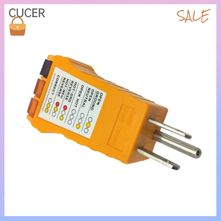 CBT Yellow Outlet Tester 120V AC Receptacle Tester Receptacle Tester AC
