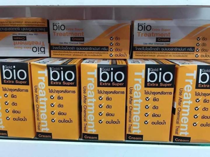 bio-gold-extra-super-treatment-cream-ค-สีทอง-รีมบำรุงเส้นผมโกลด์ไบโอเอ็กตร้า-1-กล่อง-มี-24-ซอง