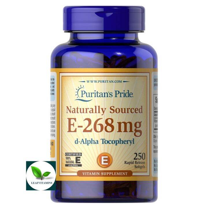 Puritan's Pride Vitamin E400 iu 100 Natural / 250 Softgels Lazada.co.th