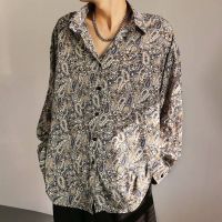 【คุณภาพสูง】shirt men kin18 เสื้อเชิ้ตแขนยาว เสื้อย้อนยุคใหม่