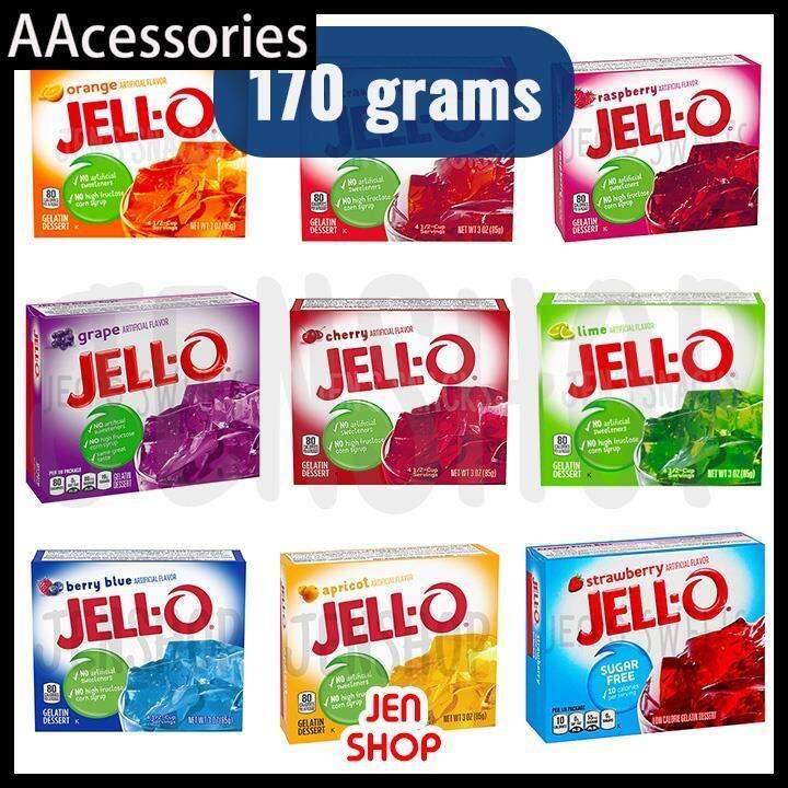 FOODdd JellO Jello Jell O Gelatin Dessert Big Size 170 grams 6 oz
