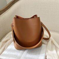 2pieceset Fashion Designer Pu Leather Womens Handbags Good Casual Ladies Tote Female Black Bucket Women Shoulder Crossbody Bag