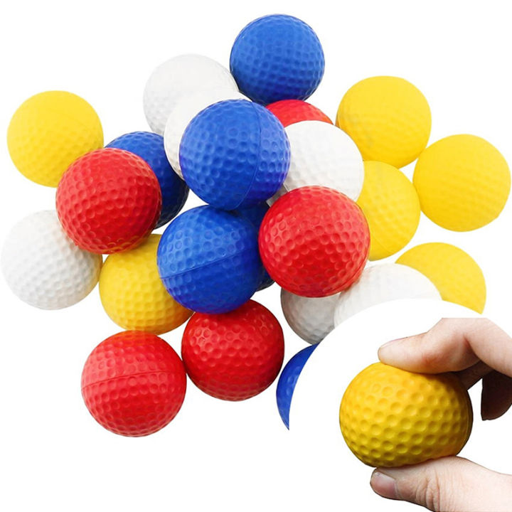 guliang630976-ลูกกอล์ฟโฟม-pu-นุ่ม5ชิ้นลูกกอล์ฟสำหรับใช้ในร่มลูกกอล์ฟขนาด4-27ซม-1-68นิ้วอุปกรณ์เล่นกอล์ฟสำหรับเด็ก