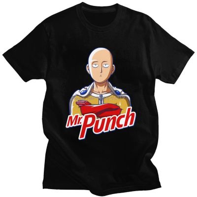 One Punch Man T เสื้อผู้ชายแขนสั้น Saitama Sensei Tshirt ญี่ปุ่น Hero อะนิเมะมังงะ Casual เสื้อยืดผ้าฝ้าย tee Tops ของขวัญ