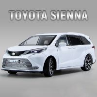 1:24 Toyota Sienna MPV Van Alloy Diecasts &amp; Toy Vehicles Metal Toy Car Model Sound And Light Collection Kids Toy