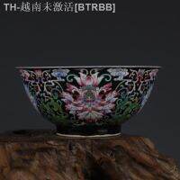 【hot】☇﹍  Kangxi Enamel Tangled Bowl Antique Jingdezhen Hand-painted Chinese Ornaments