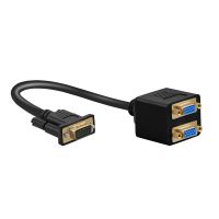 For VGA One Point Two Split Screen Monitor Video Computer Converter TV Projector High-definition Display Crossover Cables