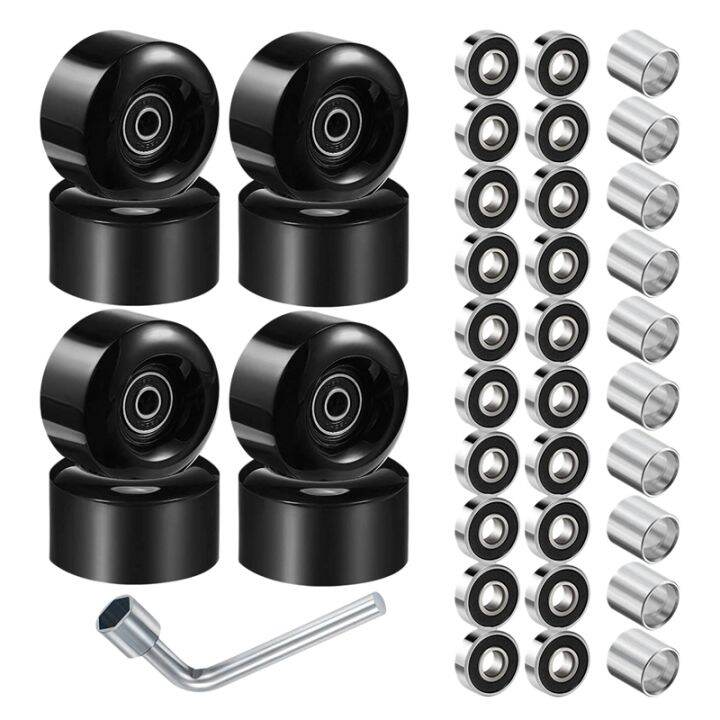 8 Pieces Roller Skate Wheels Quad Skates Replacement Outdoor Quad Roller Skate Wheels with Skate