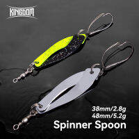 Kingdom เหยื่อตกปลา38มม. 2.8G 48มม. 5.2G ช้อนล่อปลาเทราท์เหยื่อปลอม Swimbait Wobbler Lure