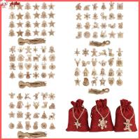 YIQIHE 24pcs/set แพคเกจบิสกิต เครื่องประดับ คริสต์มาส คลิป นับถอยหลังแท็กแขวน จี้ไม้ ปฏิทินจุติคริสต์มาส ป้ายหมายเลข