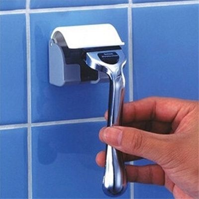 【YF】 Plastic Shaver Rack Bathroom Razor Holder Storage Viscose Type Wall Hook Hangers With Cover