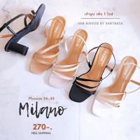 รองเท้าไซส์ใหญ่ ⭐️ส่งทุกวัน⭐️ Bigsize 36-45 รองเท้ารัดส้น 3 นิ้ว รัดส้น สาน Milano