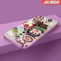 เคส JIUMOO สำหรับ Oneplus 8 8 Pro 8T เคสการ์ตูนทอยสตอรี่แฟชั่นดีไซน์ใหม่บางนุ่มหรูหราเคสโทรศัพท์ชุบกันกระแทกคลุมทั้งหมดเคสป้องกันเลนส์กล้อง