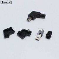 【Hot deal】 USB ขนาดเล็ก8พินปลั๊กหัวเสียบตัวผู้2เซ็ตอุณ่มุมปลั๊กสีดำแบบ4 In 1สำหรับกล้องดิจิตอล