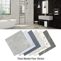 Simulated Thick Marble Tile Floor Sticker PVC Waterproof Self-adhesive Living room Toilet Kitchen Home Floor Decor Wall sticker