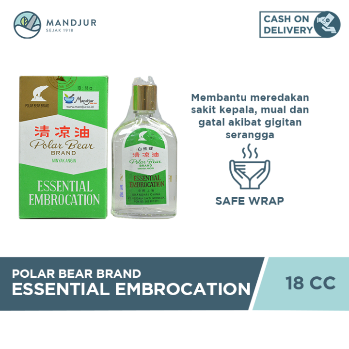 Polar Bear Brand Essential Embrocation (Minyak Angin) 18Cc | Lazada