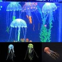 【LZ】☜  Colorido Artificial Brilhante Efeito Jellyfish Fish Tank Decor Mini ornamento submarino decoração aquática Pet Shop