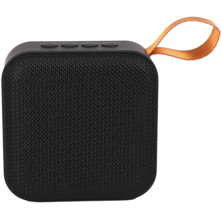 1Pcs New Version T5 Woven Net Bluetooth Speaker Wireless Portable Speaker  Lovely Support U-Disk Tf Card Fm Radio Black 