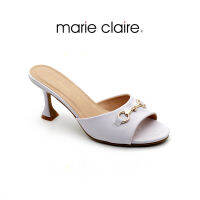 Bata บาจา ยี่ห้อ Marie Claire Urban Addict รองเท้าส้นสูง 3 นิ้ว รองเท้าส้นสูงแบบสวม รองเท้าแบบเปิดส้น สำหรับผู้หญิง รุ่น CHALA สีม่วงไลแลค 7709272