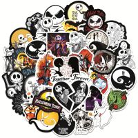 【YF】◎◆  50PCS Scary Pumpkin Jack Cartoon Graffiti Sticker Motorcycle Trolley Stickers