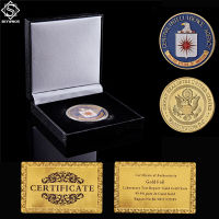 USA CIA Military Central Inligence Agency Coin American Gold Challenge Coin Collectibles W Luxury Box