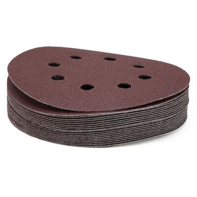 10/20pcs 5 Inch 8 Hole Round Sandpaper 125mm Flocking Sanding Discs Hook And Loop Sand Sheets Grit 40-2000 Polishing Stick Plate Cleaning Tools